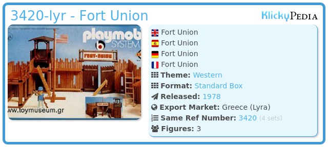 Playmobil 3420-lyr - Fort Union