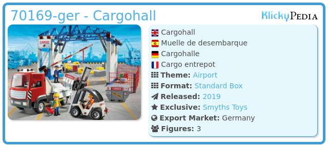 Playmobil 70169-ger - Cargohall