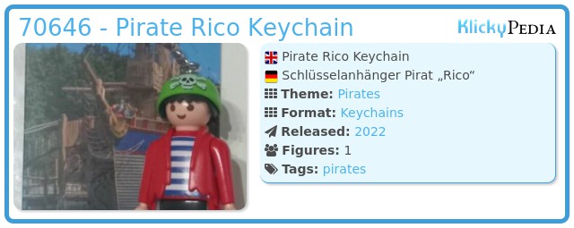 Playmobil 70646 - Pirate Rico Keychain