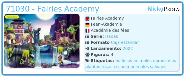 Playmobil 71030 - Fairies Academy