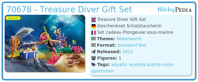 Playmobil 70678 - Treasure Diver Gift Set