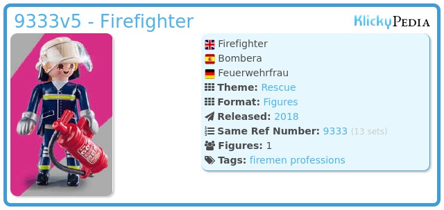 Playmobil 9333v5 - Firefighter