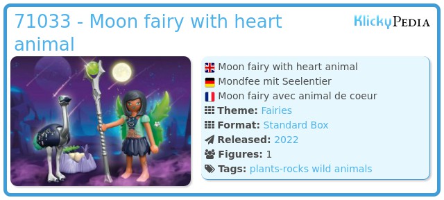 Playmobil 71033 - Moon fairy with heart animal