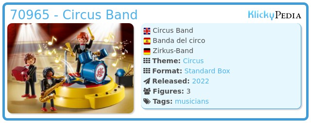 Playmobil 70965 - Circus Band
