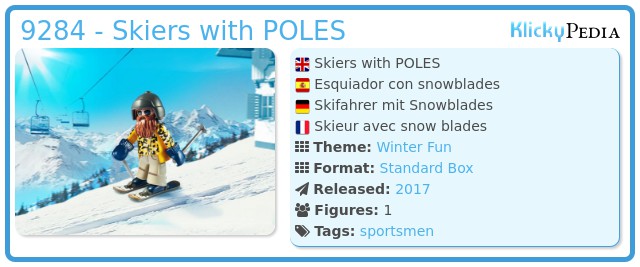 Playmobil 9284 - Skiers with POLES