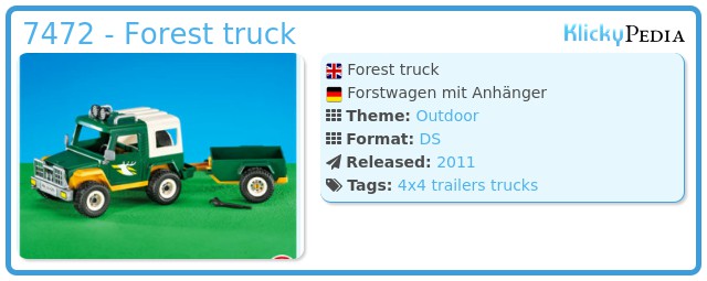 Playmobil 7472 - Forest truck
