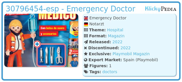 Playmobil 30796454-esp - Emergency Doctor