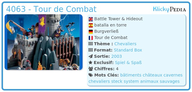 Playmobil 4063 - Tour de Combat