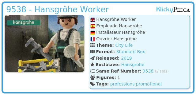 Playmobil 9538 - Hansgröhe Worker
