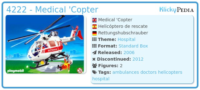 Playmobil 4222 - Medical 'Copter