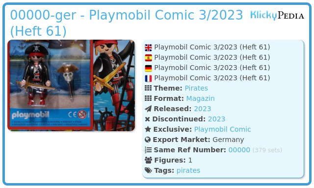 Playmobil 00000-ger - Playmobil Comic 3/3023 (Heft 61)