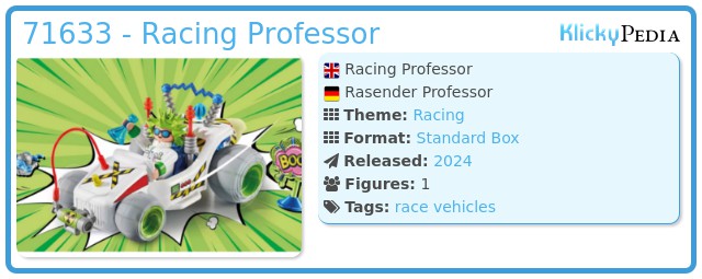 Playmobil 71633 - Racing Professor