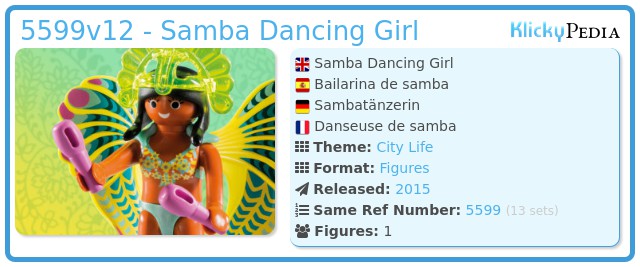 Playmobil 5599v12 - Samba Dancing Girl
