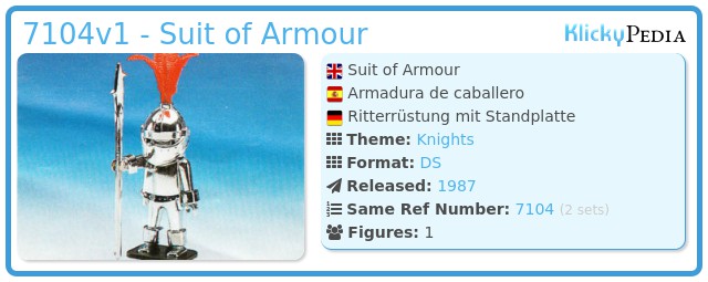 Playmobil 7104v1 - Suit of Armour