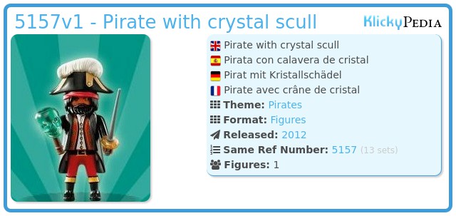 Playmobil 5157v1 - Pirate with crystal scull