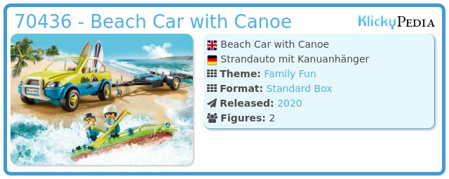 Playmobil 70436 - Beach Car with Canoe