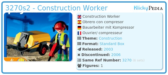 Playmobil 3270s2 - Construction Worker