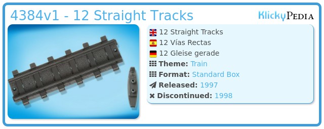 Playmobil 4384v1 - 12 Straight Tracks