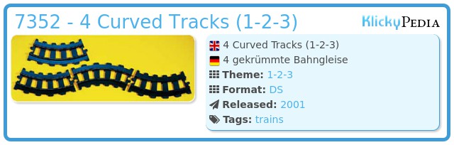Playmobil 7352 - 4 Curved Tracks (1-2-3)