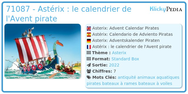 Playmobil 71087 - Calendrier de l’Avent : Astérix et les pirates