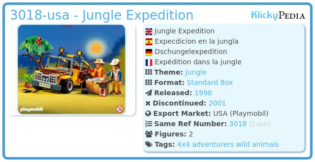 Playmobil 3018-usa - Jungle Expedition