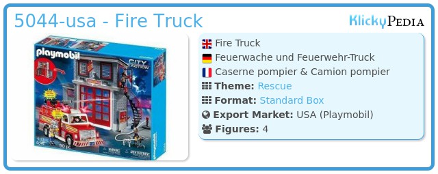 Playmobil 5044-usa - Fire Truck