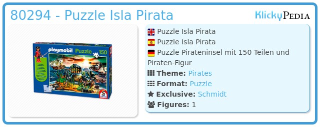 Playmobil 80294 - Puzzle Isla Pirata