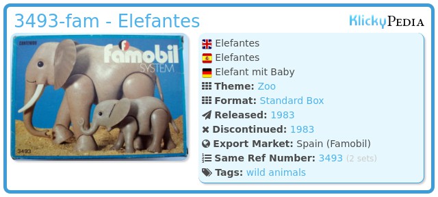 Playmobil 3493-fam - Elefantes