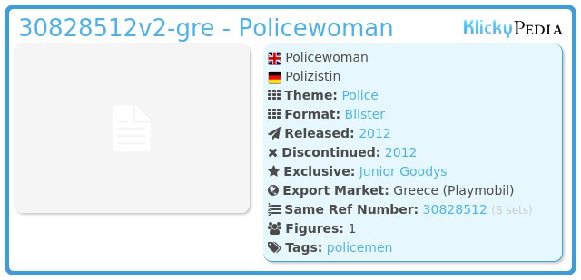 Playmobil 30828512v2-gre - Policewoman