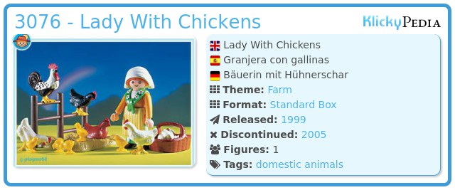 Playmobil 3076 - Lady With Chickens