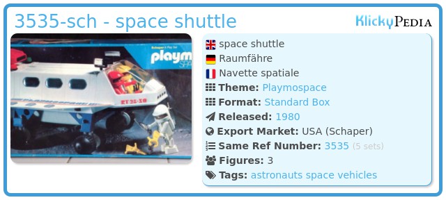 Playmobil 3535-sch - space shuttle