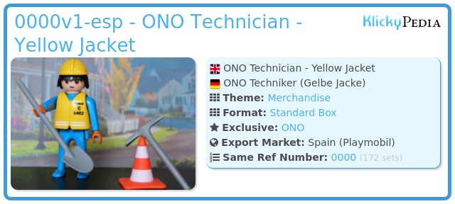 Playmobil 0000v1-esp - ONO Technician - Yellow Jacket