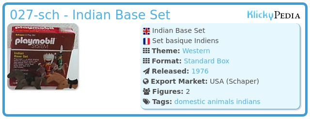 Playmobil 027-sch - Indian Base Set