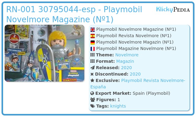 Playmobil RN-001 30795044-esp - Novelmore Magazine (Nº1)