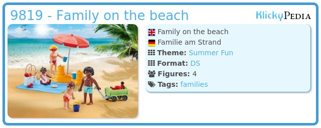 Playmobil 9819 - Family on the beach