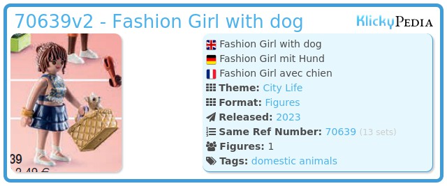 Playmobil 70639v2 - Fashion Girl with dog