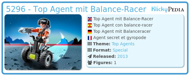 Playmobil 5296 - Top Agent mit Balance-Racer