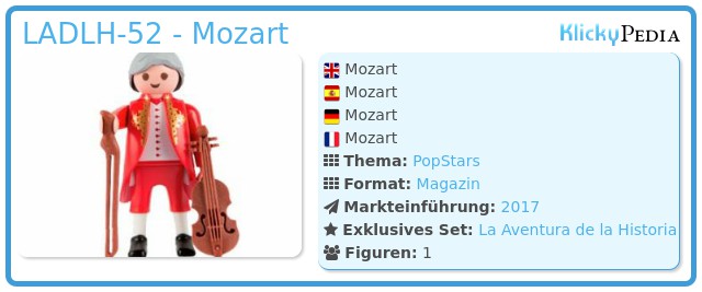 Playmobil LADLH-52 - Mozart