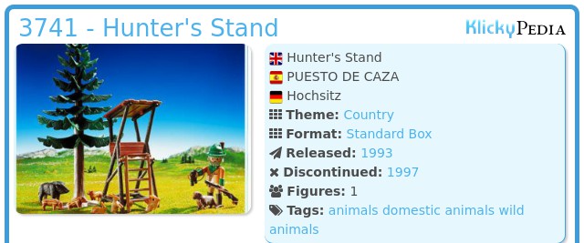 Playmobil 3741 - Hunter's Stand