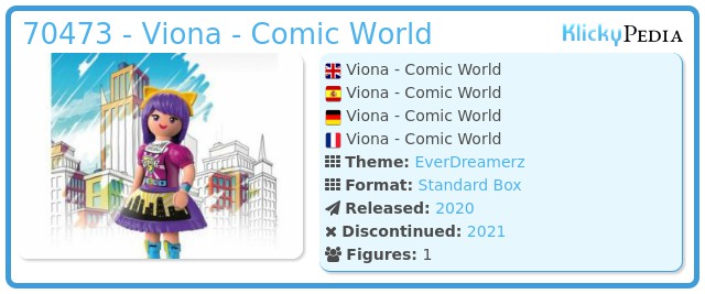 Playmobil 70473 - Viona - Comic World