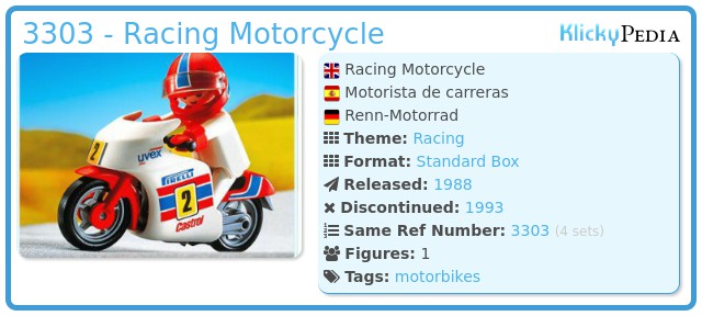Playmobil 3303 - Racing Motorcycle