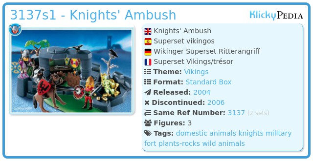 Playmobil 3137s1 - Knights' Ambush