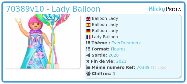 Playmobil 70389v10 - Balloon Lady