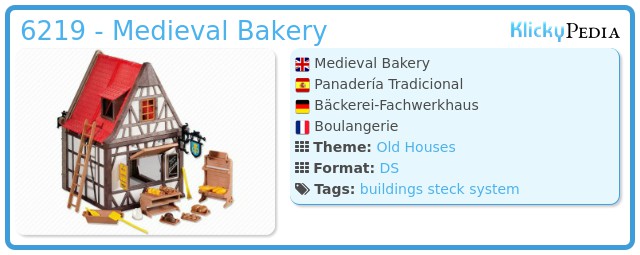 Playmobil 6219 - Medieval Bakery