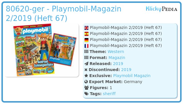Playmobil 80620-ger - Playmobil-Magazin 2/2019 (Heft 67)