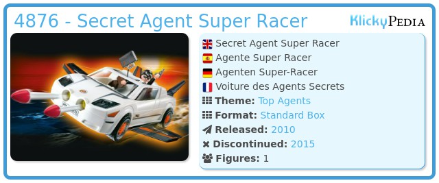 Playmobil 4876 - Secret Agent Super Racer