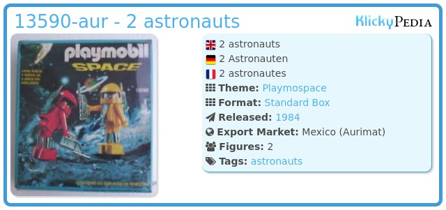 Playmobil 13590-aur - 2 astronauts