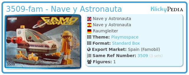 Playmobil 3509-fam - Nave y Astronauta