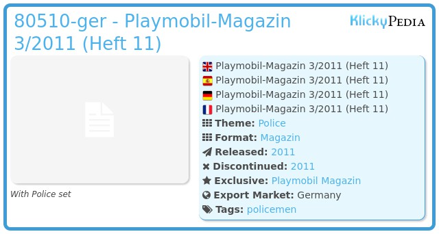 Playmobil 00000-ger - Playmobil-Magazin 3/2011 (Heft 11)