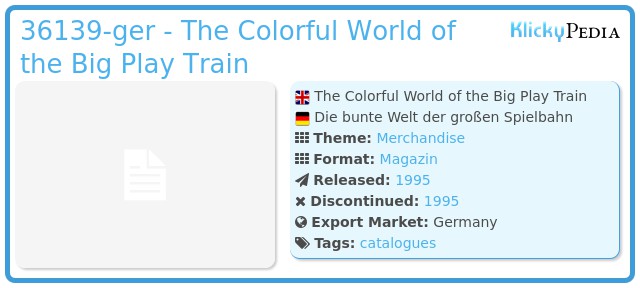 Playmobil 36139-ger - The Colorful World of the Big Play Train
